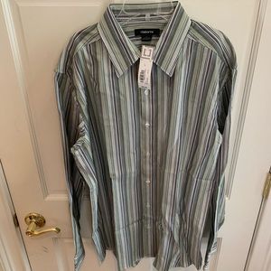 NWT Claiborne LS Button Down Dress Shirt SZ Large